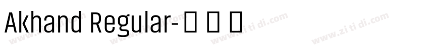 Akhand Regular字体转换